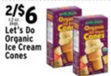 Met Foodmarkets Let's Do Organic Ice Cream Cones offer