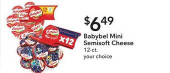 Publix Babybel mini semisoft cheese offer