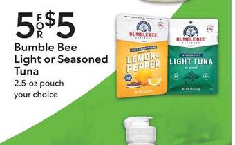 Publix Bumble bee light or seasoned tuna offer