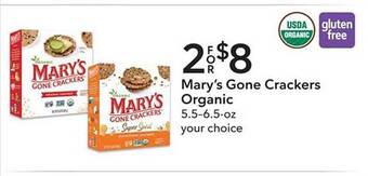 Publix Mary's gone crackers organic offer