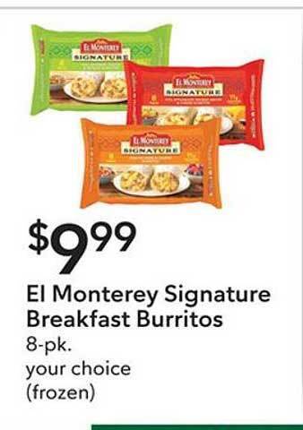 Publix El monterey signature breakfast burritos offer