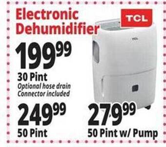 Ocean State Job Lot Electronic dehumidifier tcl offer