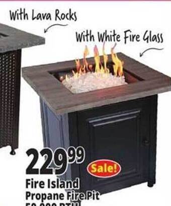 Ocean State Job Lot Fire island propane fire pit offer
