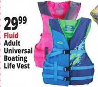 Ocean State Job Lot Fluid adult universal boating life vest offer