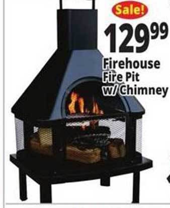 Ocean State Job Lot Firehouse fire pit w chimney offer