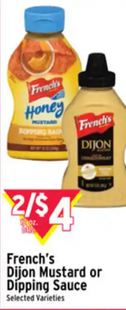 Met Foodmarkets French's Dijon Mustard Dipping Sauce offer