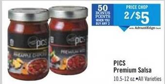 Price Chopper Pics premium salsa offer