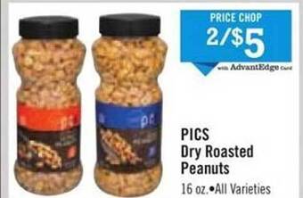 Price Chopper Pics dry roasted peanuts offer