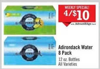 Price Chopper Adirondack water 8 pack offer