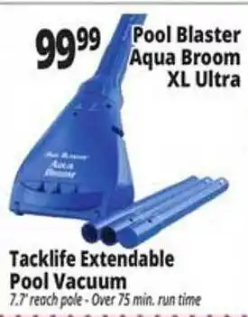 Ocean State Job Lot Tacklife extendable pool vacuum offer