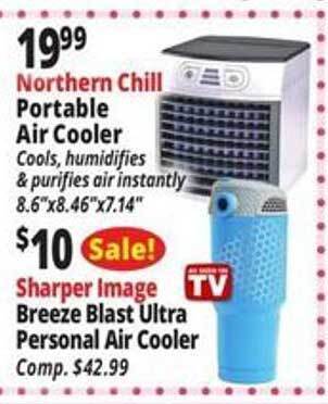 Ocean State Job Lot Northern chill portable air cooler sharper image breeze blast ultra personal air cooler offer