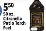 Ocean State Job Lot 50 oz citronella patio torch fuel offer