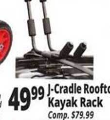 Ocean State Job Lot J-cradle rooftop kayak rack offer