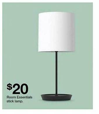 Target Room essentials stick lamp offer
