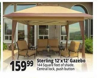 Ocean State Job Lot Sterling 12'x12' gazebo offer