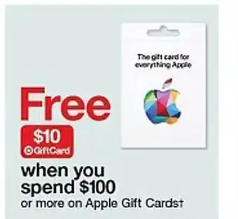 Target Free apple gift cardst offer