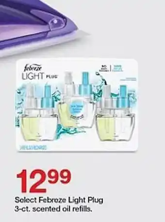 Target Febreze light plug 3-ct scented refills offer