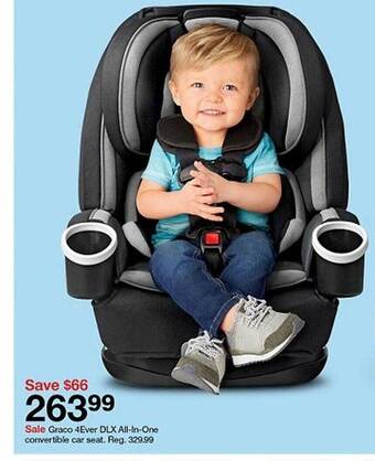 Target Graco 4ever dlx all in one convertible car seat offer