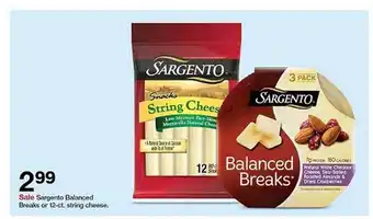 Target Sargento balanced breaks string cheese offer