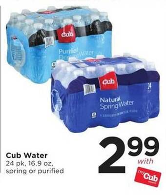 Cub Foods Cub water offer