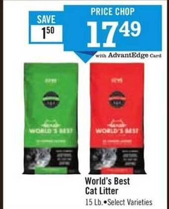 Price Chopper World's best cat litter offer