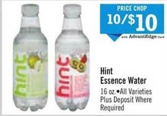 Price Chopper Hint essence water offer