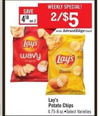Price Chopper Lay's potato chips offer
