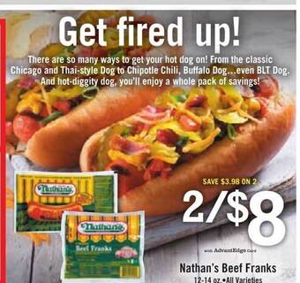 Price Chopper Nathan's beef franks offer