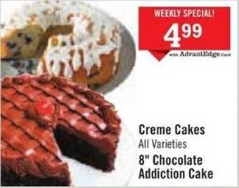 Price Chopper Creme cakes, 8 offer