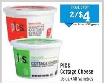 Price Chopper Pics cottage cheese offer