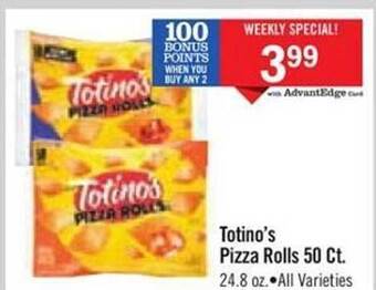 Price Chopper Totino's pizza rolls 50 ct offer