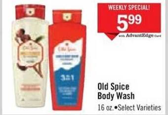 Price Chopper Old spice body wash offer
