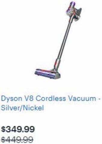 Best Buy Dyson V8 Cordless Vacuum-Silver/Nickel offer