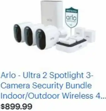 Best Buy Arlo-Ultra 2 Spotlight 3-Camera Security Bundle offer