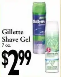 Gillette Shave Gel 7 oz.