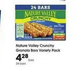 Kroger Nature Valley Crunchy Granola Bars Variety Pack offer