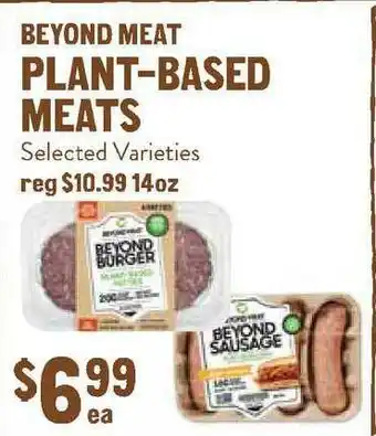 New Seasons Market Beyond Meat Plant-based Meats offer