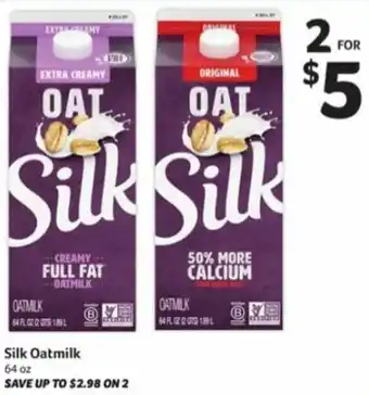 Harveys Supermarkets Silk Oatmilk 64 oz offer
