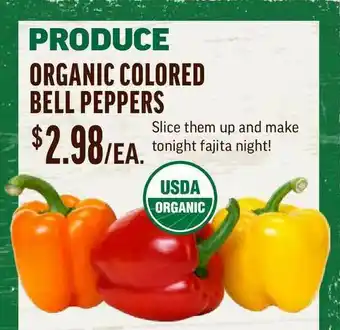Central Market Produce Organic Colored Bell Peppers offer