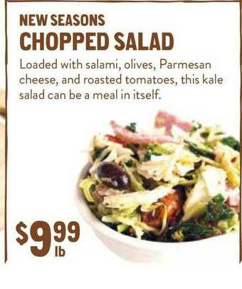 New Seasons Market Chopped Salad offer