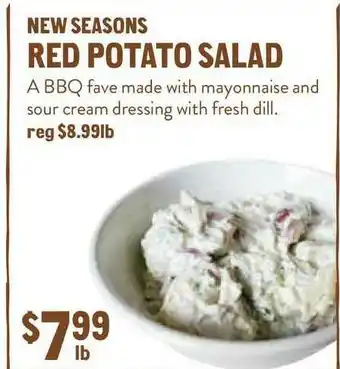 New Seasons Market New Seasons Red Potato Salad offer