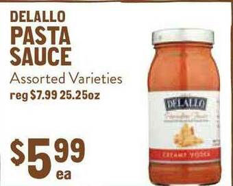 New Seasons Market Delallo Pasta Sauce offer
