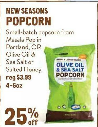 New Seasons Market New Seasons Popcorn offer