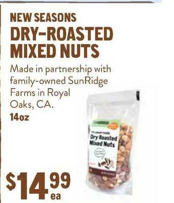New Seasons Market New Seasons Dry-roasted Mixed Nuts offer