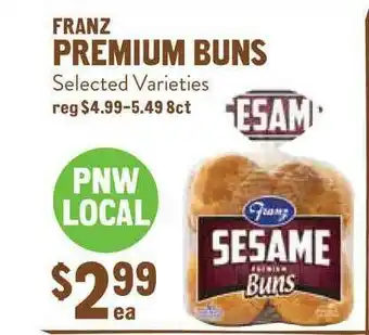 New Seasons Market Franz Premium Buns offer