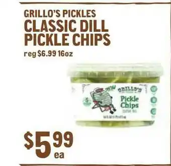 New Seasons Market Grillo's Pickles Classic Dill Pickle Chips offer