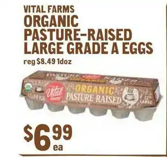 New Seasons Market Vital Farms Organic Pasture-raised Large Grade A Eggs offer