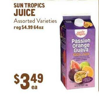 New Seasons Market Sun Tropics Juice offer
