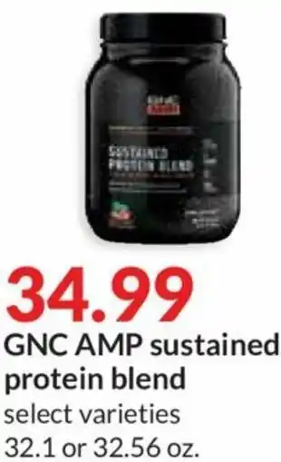 Hy-Vee GNC AMP Sustained Protein Blend 32.1 offer