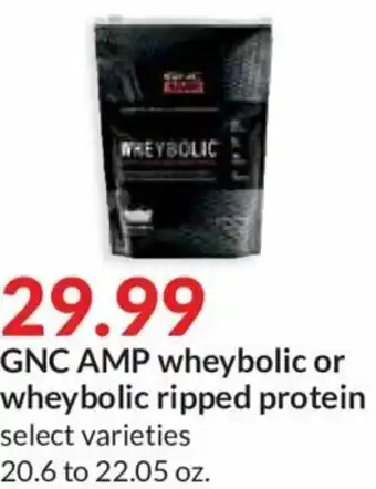 Hy-Vee GNC AMP Wheybolic 20.6 oz offer